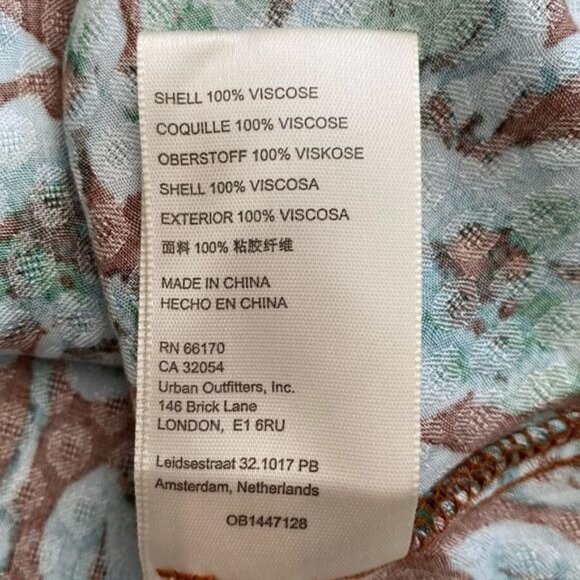 Free People Jael Printed Mini Dress In Ginger Snap Size Small NWT - Picture 11 of 12